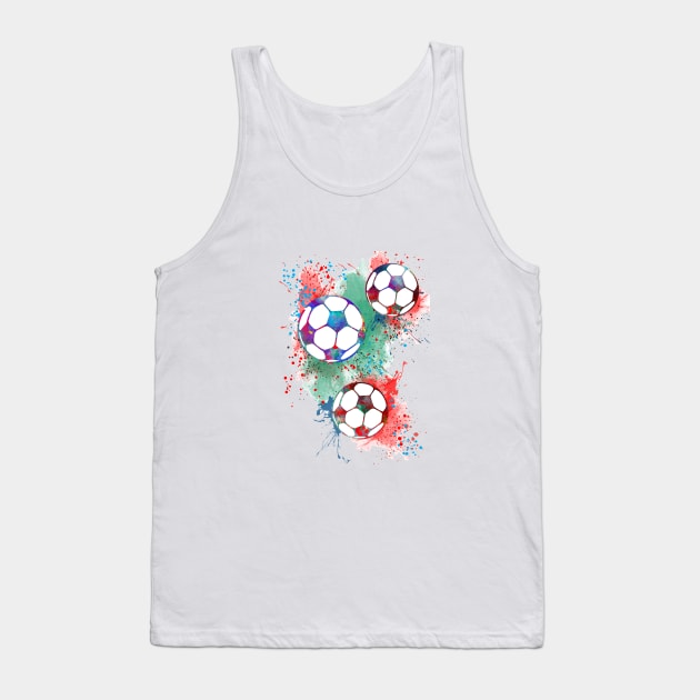 Soccer ball Tank Top by RosaliArt